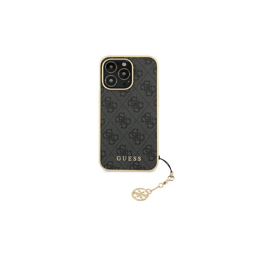 Hurtownia GSM - Etui Guess GUHCP13XGF4GGR Apple iPhone 13 Pro Max szary/grey hardcase 4G Charms Collection - GUE1340GRY - {ean13} - Hurt
