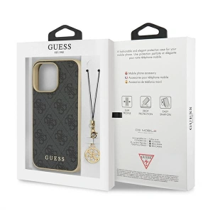 Etui Guess GUHCP13XGF4GGR Apple iPhone 13 Pro Max szary/grey hardcase 4G Charms Collection