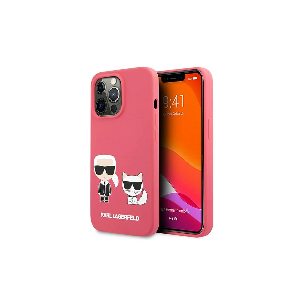 Hurtownia GSM - Etui Karl Lagerfeld KLHCP13XSSKCP Apple iPhone 13 Pro Max hardcase różowy/pink Silicone Karl & Choupette - KLD699PNK - {ean13} - Hurt