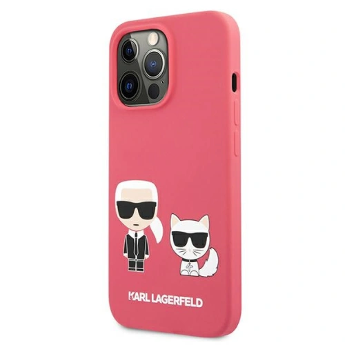Etui Karl Lagerfeld KLHCP13XSSKCP Apple iPhone 13 Pro Max hardcase różowy/pink Silicone Karl & Choupette