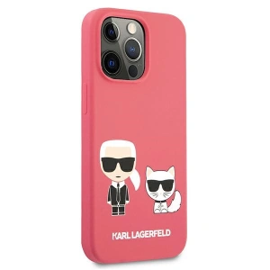 Etui Karl Lagerfeld KLHCP13XSSKCP Apple iPhone 13 Pro Max hardcase różowy/pink Silicone Karl & Choupette