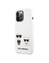 Hurtownia GSM - Etui Karl Lagerfeld KLHCP13XSSKCW Apple iPhone 13 Pro Max hardcase biały/white Silicone Karl & Choupette - KLD700WHT - {ean13} - Hurt