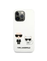 Hurtownia GSM - Etui Karl Lagerfeld KLHCP13XSSKCW Apple iPhone 13 Pro Max hardcase biały/white Silicone Karl & Choupette - KLD700WHT - {ean13} - Hurt