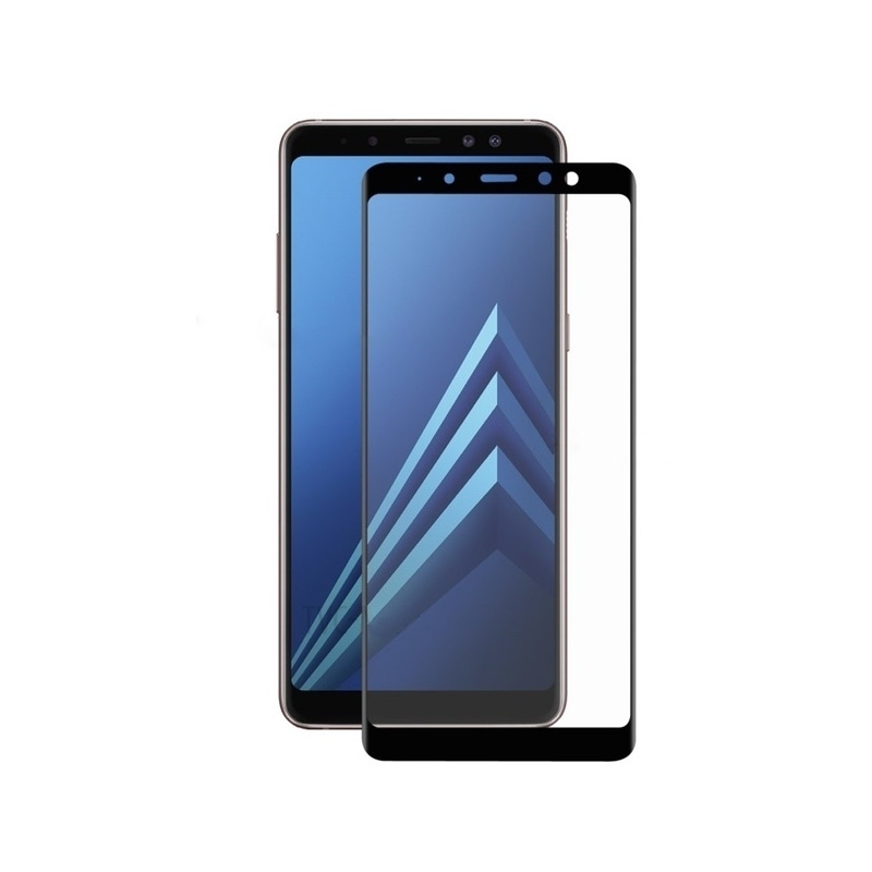 Home Screen Glass Samsung Galaxy A8 2018 Full Cover Black