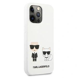 Etui Karl Lagerfeld KLHCP13XSSKCW Apple iPhone 13 Pro Max hardcase biały/white Silicone Karl & Choupette