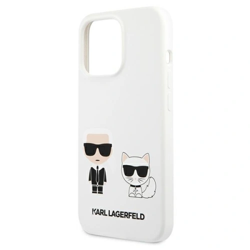 Etui Karl Lagerfeld KLHCP13XSSKCW Apple iPhone 13 Pro Max hardcase biały/white Silicone Karl & Choupette