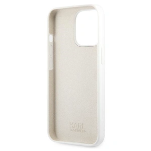 Etui Karl Lagerfeld KLHCP13XSSKCW Apple iPhone 13 Pro Max hardcase biały/white Silicone Karl & Choupette