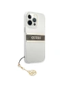 Hurtownia GSM - Etui Guess GUHCP13XKB4GBR Apple iPhone 13 Pro Max průhledný tvrdý obal 4G hnědý popruh charm - GUE1342CL - {ean13} - Hurt