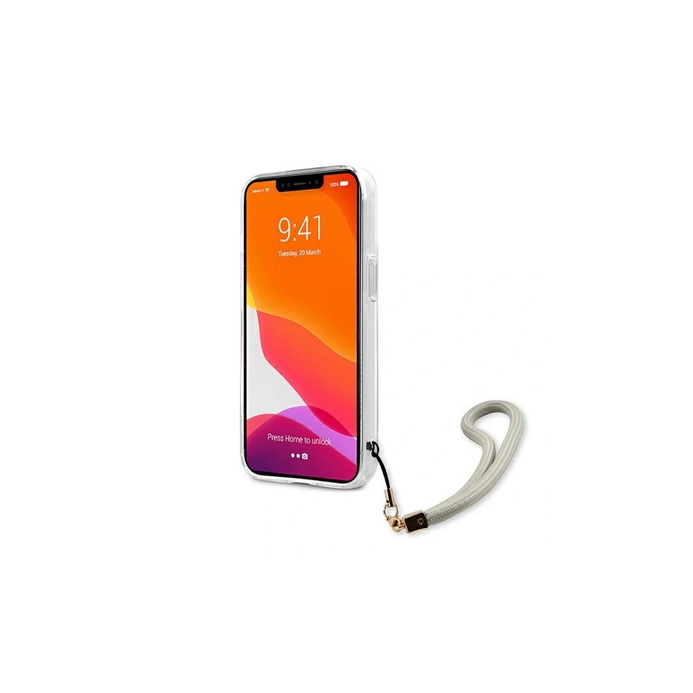 Wholesale Guess GUHCP13XKMABGR Apple iPhone 13 Pro Max grey hardcase Marble Strap Collection - GUE1343GRY - {ean13} - Hurt