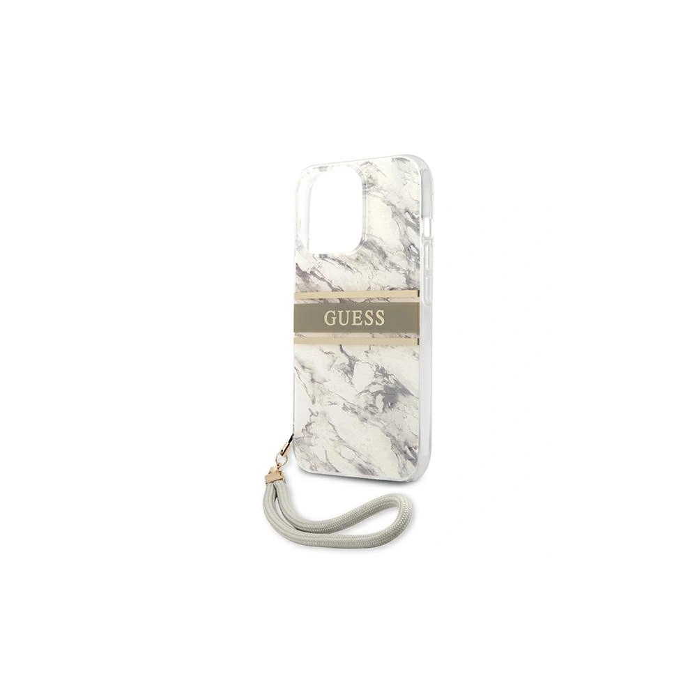 Hurtownia GSM - Etui Guess GUHCP13XKMABGR Apple iPhone 13 Pro Max szary/grey hardcase Marble Strap Collection - GUE1343GRY - {ean13} - Hurt