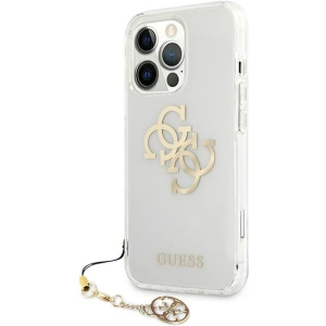 Etui Guess GUHCP13XKS4GGO Apple iPhone 13 Pro Max Transparent hardcase 4G Gold Charms Collection