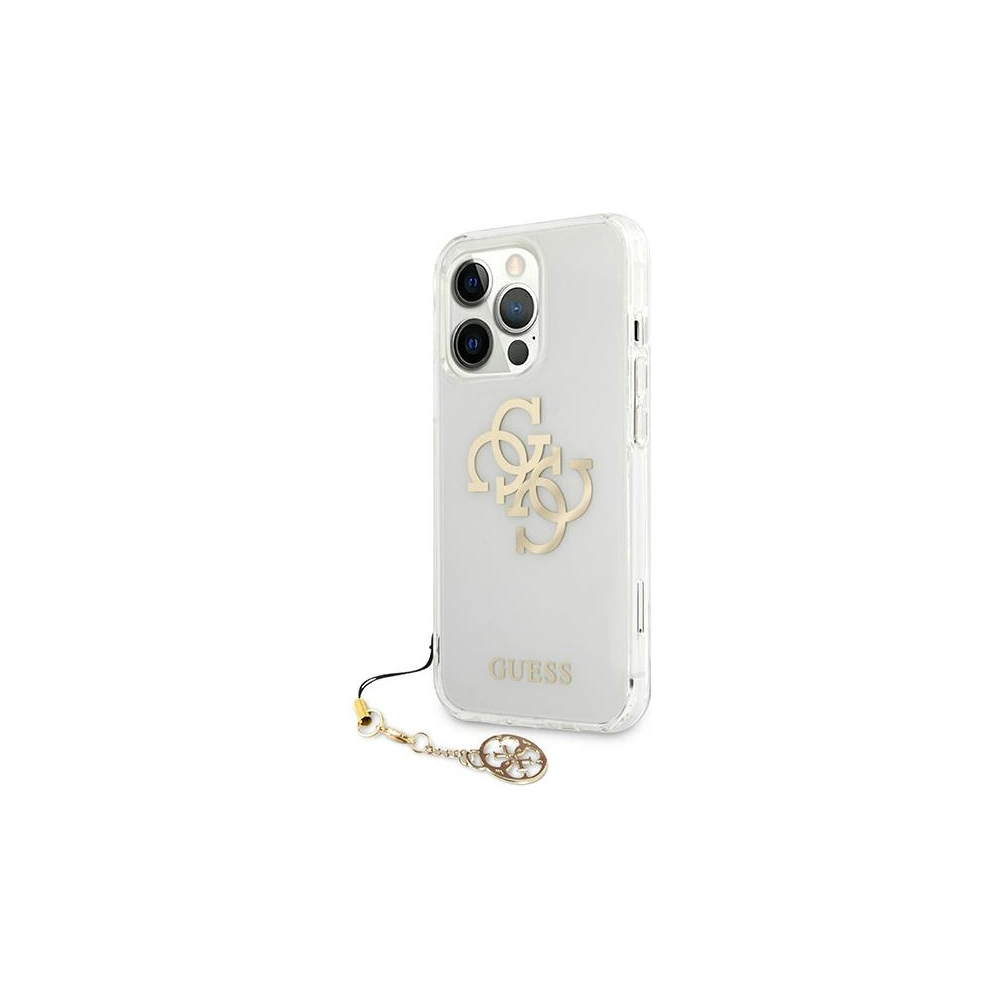 Hurtownia GSM - Etui Guess GUHCP13XKS4GGO Apple iPhone 13 Pro Max Transparent hardcase 4G Gold Charms Collection - GUE1344CL - {ean13} - Hurt