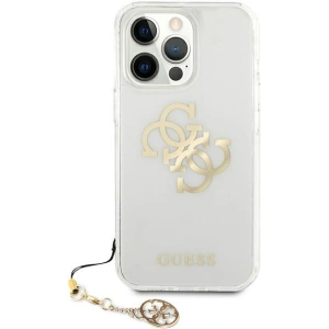 Etui Guess GUHCP13XKS4GGO Apple iPhone 13 Pro Max Transparent hardcase 4G Gold Charms Collection