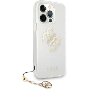 Etui Guess GUHCP13XKS4GGO Apple iPhone 13 Pro Max Transparent hardcase 4G Gold Charms Collection