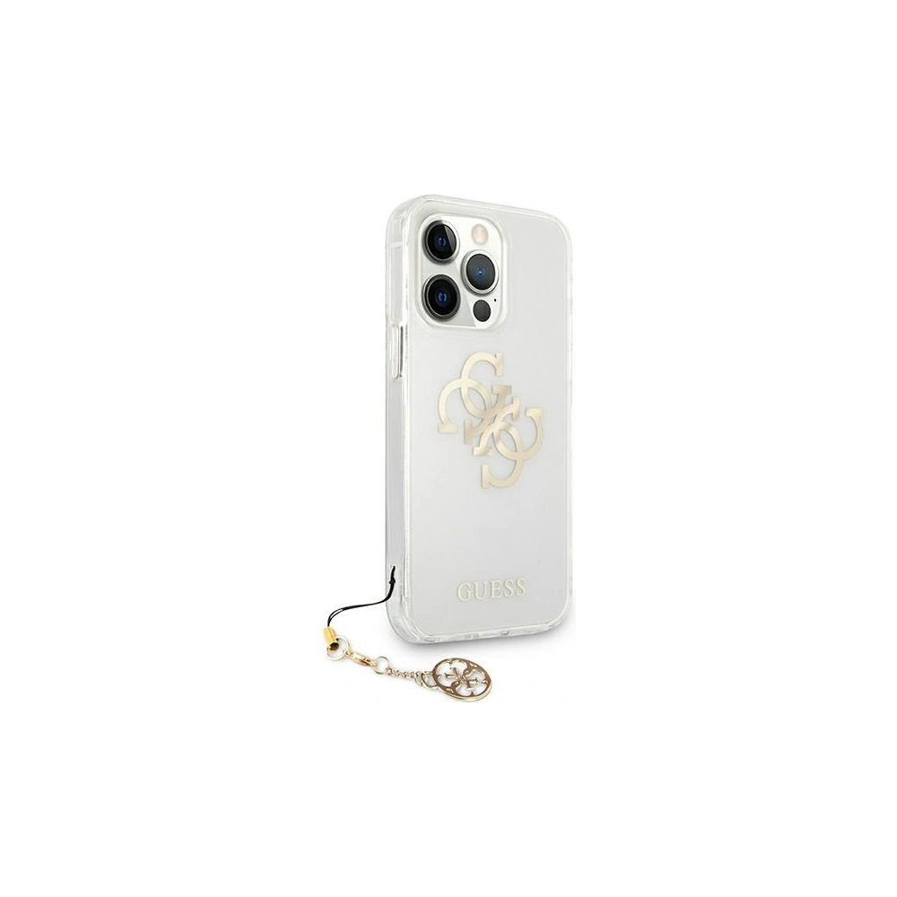 Hurtownia GSM - Etui Guess GUHCP13XKS4GGO Apple iPhone 13 Pro Max Transparent hardcase 4G Gold Charms Collection - GUE1344CL - {ean13} - Hurt