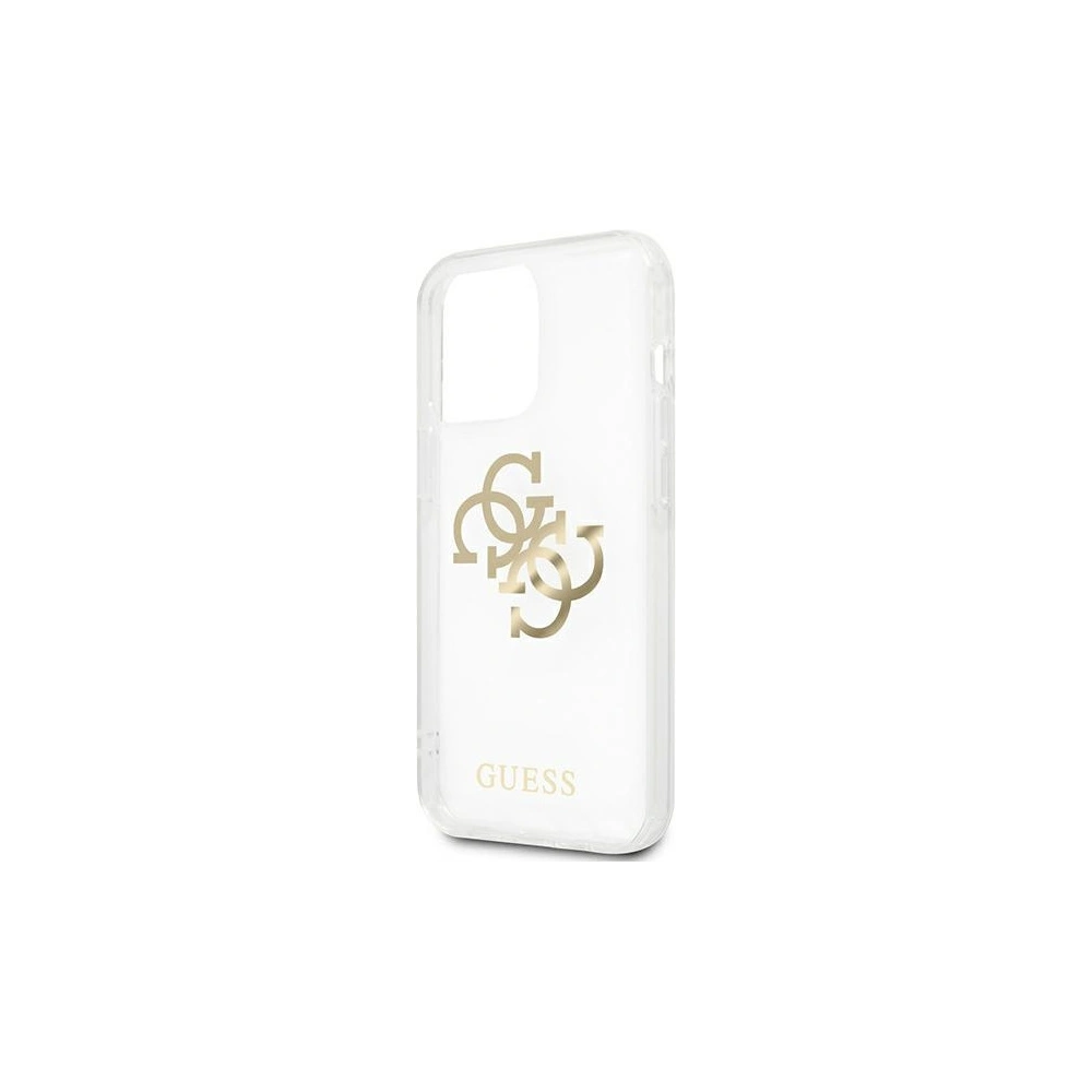 Wholesale Guess GUHCP13XKS4GGO Apple iPhone 13 Pro Max Transparent hardcase 4G Gold Charms Collection - GUE1344CL - {ean13} - Hurt