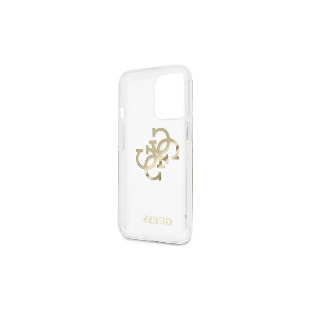 Wholesale Guess GUHCP13XKS4GGO Apple iPhone 13 Pro Max Transparent hardcase 4G Gold Charms Collection - GUE1344CL - {ean13} - Hurt