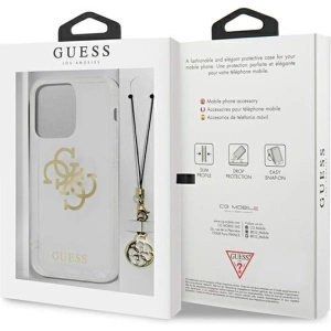 Etui Guess GUHCP13XKS4GGO Apple iPhone 13 Pro Max Transparent hardcase 4G Gold Charms Collection