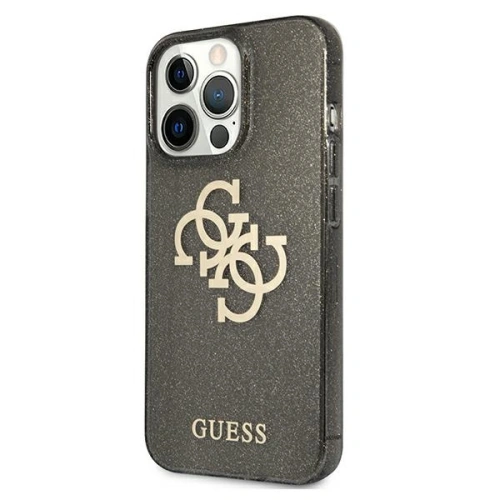 Etui Guess GUHCP13XPCUGL4GBK Apple iPhone 13 Pro Max czarny/black hard case Glitter 4G Big Logo