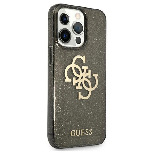 Etui Guess GUHCP13XPCUGL4GBK Apple iPhone 13 Pro Max czarny/black hard case Glitter 4G Big Logo