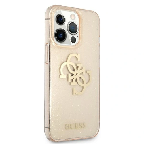 Etui Guess GUHCP13XPCUGL4GGO Apple iPhone 13 Pro Max złoty/gold hard case Glitter 4G Big Logo