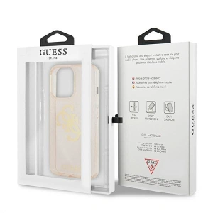 Etui Guess GUHCP13XPCUGL4GGO Apple iPhone 13 Pro Max złoty/gold hard case Glitter 4G Big Logo