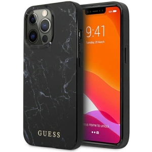 Etui Guess GUHCP13XPCUMABK Apple iPhone 13 Pro Max czarny/black hardcase Marble