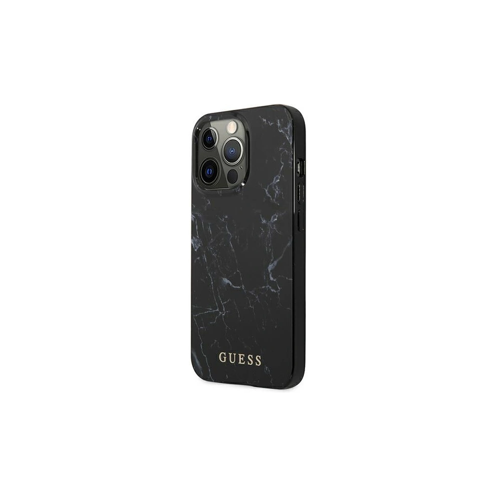 Wholesale Guess GUHCP13XPCUMABK Apple iPhone 13 Pro Max black hardcase Marble - GUE1347BLK - {ean13} - Hurt