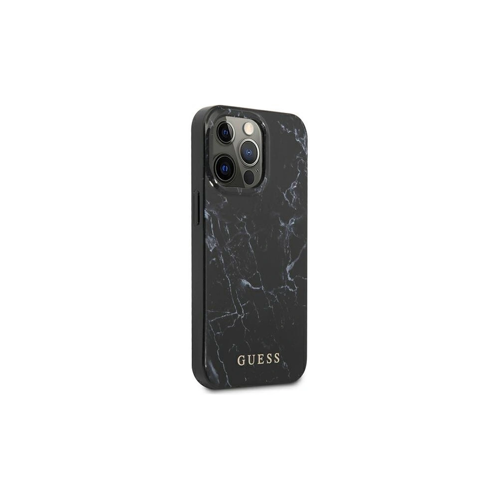 Wholesale Guess GUHCP13XPCUMABK Apple iPhone 13 Pro Max black hardcase Marble - GUE1347BLK - {ean13} - Hurt