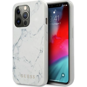 Etui Guess GUHCP13XPCUMAWH Apple iPhone 13 Pro Max biały/white hardcase Marble
