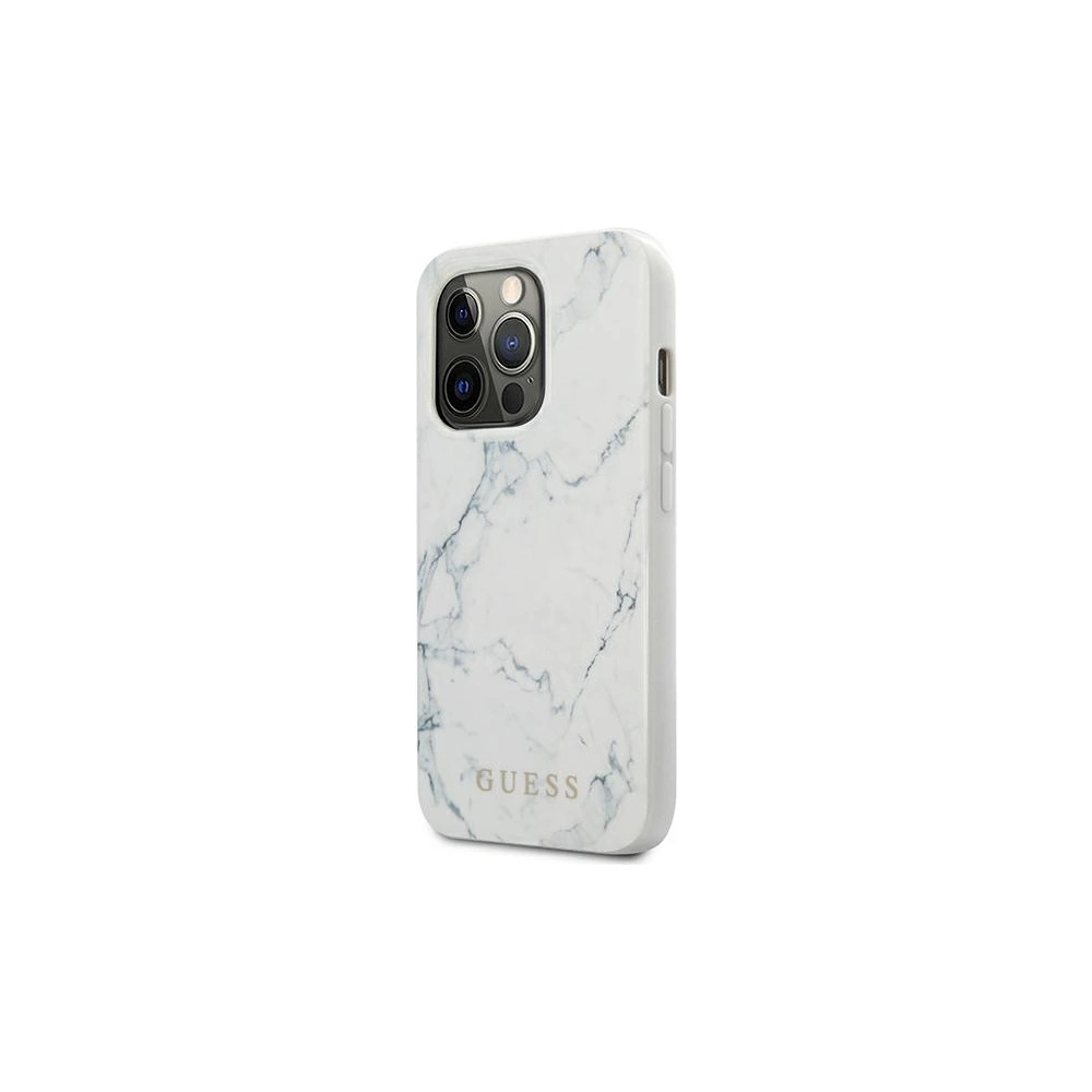 Hurtownia GSM - Etui Guess GUHCP13XPCUMAWH Apple iPhone 13 Pro Max biały/white hardcase Marble - GUE1348WHT - {ean13} - Hurt