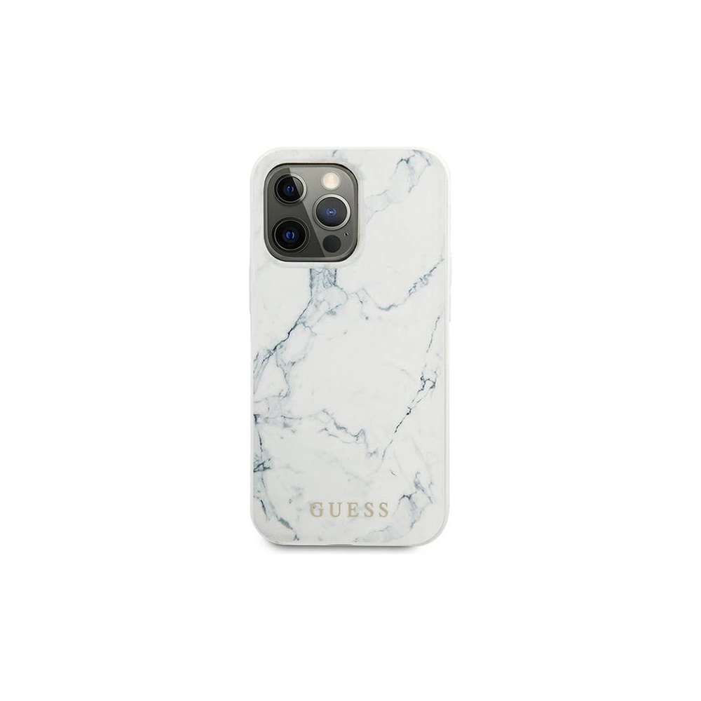 Hurtownia GSM - Etui Guess GUHCP13XPCUMAWH Apple iPhone 13 Pro Max biały/white hardcase Marble - GUE1348WHT - {ean13} - Hurt