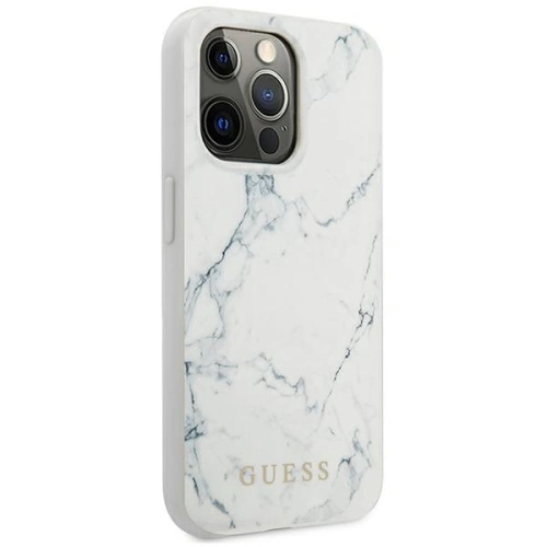 Etui Guess GUHCP13XPCUMAWH Apple iPhone 13 Pro Max biały/white hardcase Marble