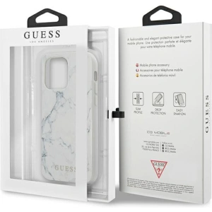 Etui Guess GUHCP13XPCUMAWH Apple iPhone 13 Pro Max biały/white hardcase Marble