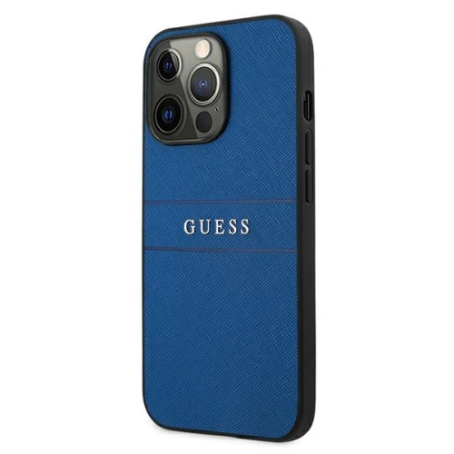 Etui Guess GUHCP13XPSASBBL Apple iPhone 13 Pro Max niebieski/blue Saffiano Strap