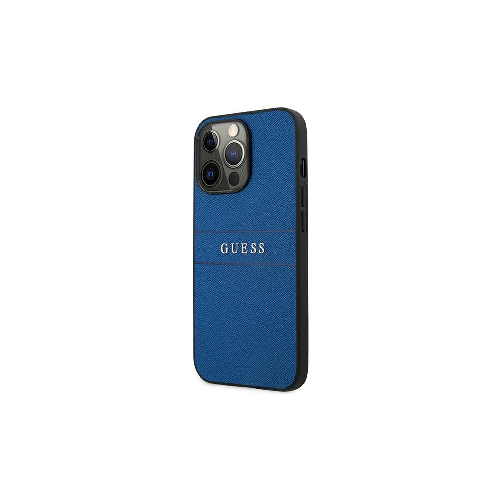 Hurtownia GSM - Etui Guess GUHCP13XPSASBBL Apple iPhone 13 Pro Max modrý/blue Saffiano Strap - GUE1350BLU - {ean13} - Hurt