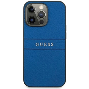 Etui Guess GUHCP13XPSASBBL Apple iPhone 13 Pro Max niebieski/blue Saffiano Strap