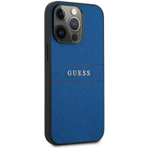 Etui Guess GUHCP13XPSASBBL Apple iPhone 13 Pro Max niebieski/blue Saffiano Strap