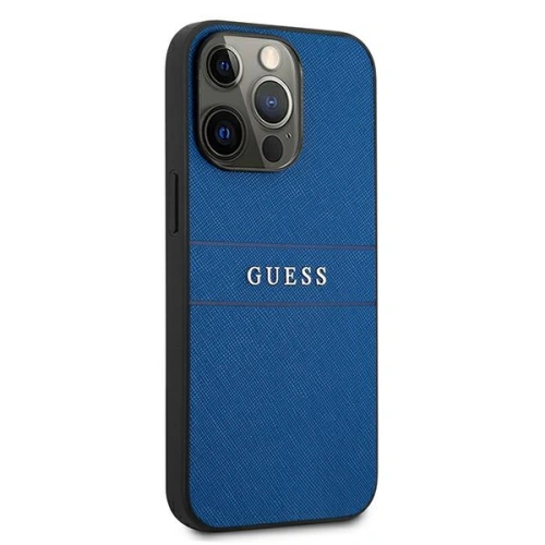 Etui Guess GUHCP13XPSASBBL Apple iPhone 13 Pro Max niebieski/blue Saffiano Strap