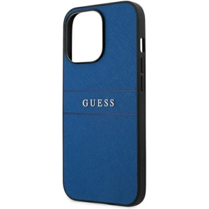 Etui Guess GUHCP13XPSASBBL Apple iPhone 13 Pro Max niebieski/blue Saffiano Strap