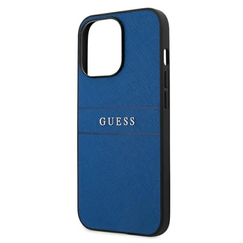 Etui Guess GUHCP13XPSASBBL Apple iPhone 13 Pro Max niebieski/blue Saffiano Strap