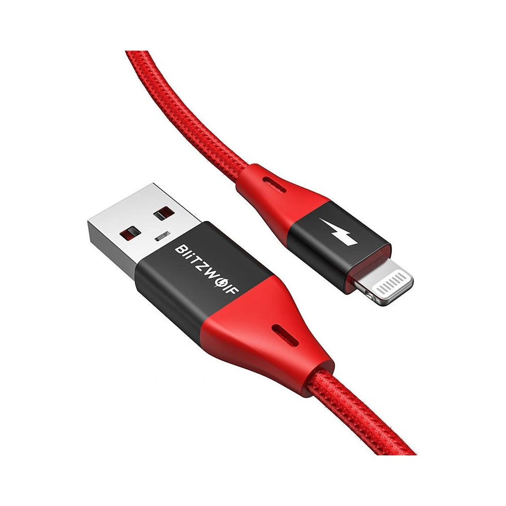 Wholesale Cable Lightning BlitzWolf BW-MF9 Pro, MFI, 2.4A, 0.9m (red) - BLZ389 - {ean13} - Hurt