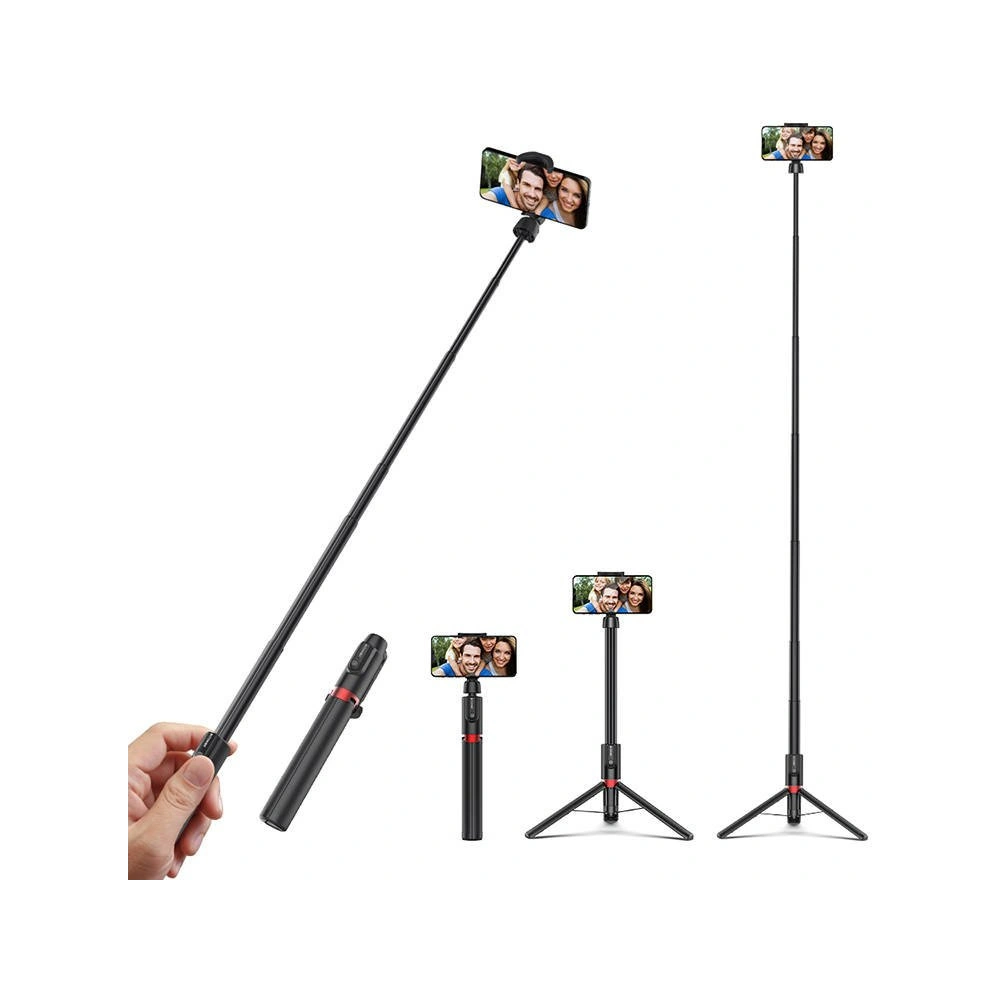 Hurtownia GSM - Selfie stick, statyw Bluetooth BlitzWolf BW-BS10 Plus do smartfonów (czarny) - BLZ392 - {ean13} - Hurt