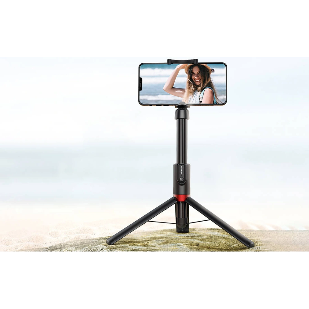 Hurtownia GSM - Selfie stick, statyw Bluetooth BlitzWolf BW-BS10 Plus do smartfonów (czarny) - BLZ392 - {ean13} - Hurt