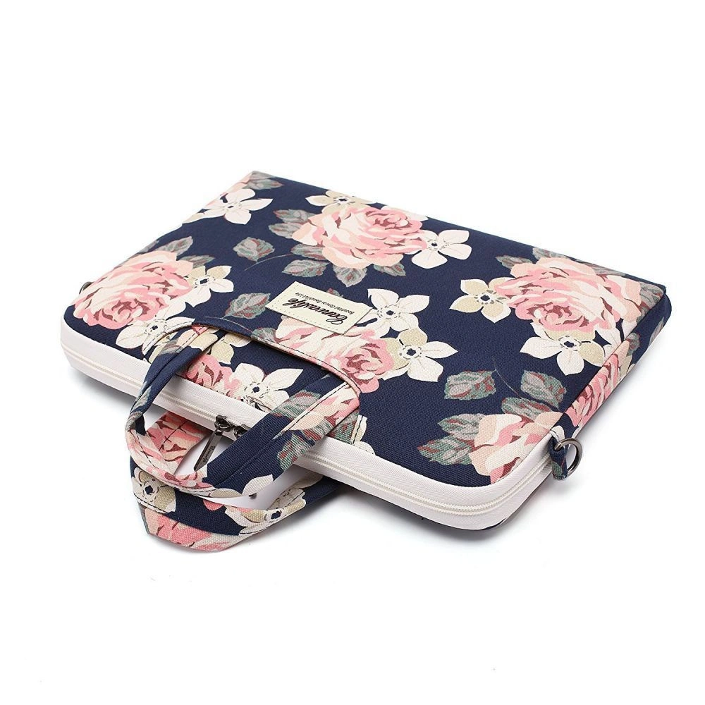 Wholesale Canvaslife Briefcase Bag 13-14 inch White Rose - CNF002WHTROS - {ean13} - Hurt