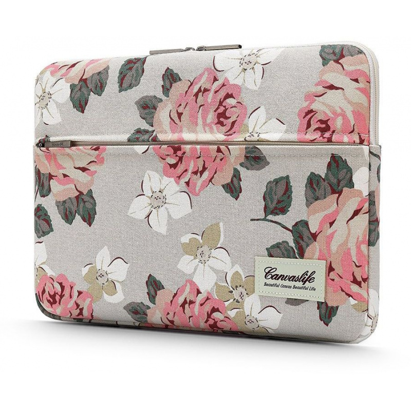 Canvaslife Distributor - 0795787711194 - CNF004WHTROS - Canvaslife Sleeve Bag 13-14 inch White Rose - B2B homescreen