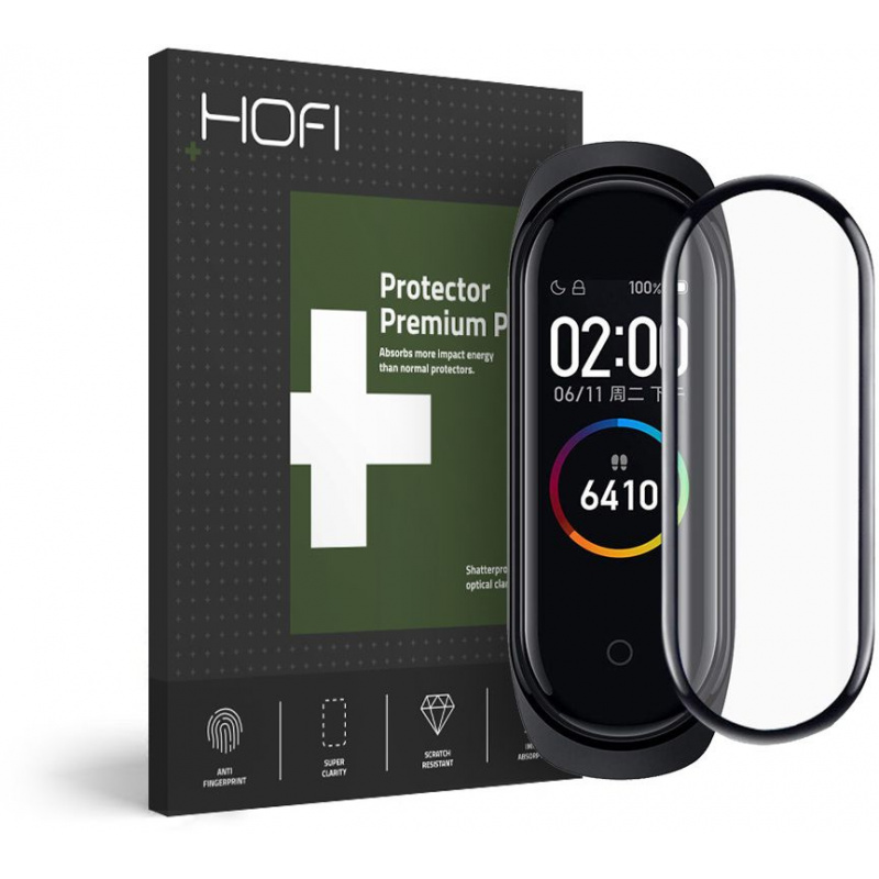 Hofi Distributor - 5906735415926 - HOFI017BLK - Hofi Hybrid Glass Xiaomi Mi Band 4 Black - B2B homescreen