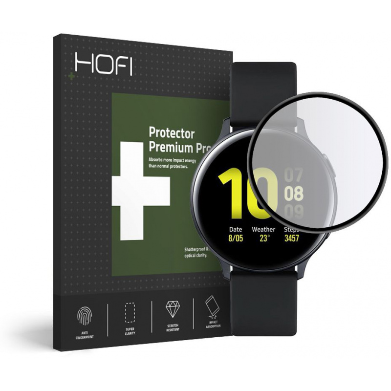Hofi Distributor - 5906735416190 - HOFI020BLK - Hofi Hybrid Glass Samsung Galaxy Watch Active 2 44mm Black - B2B homescreen