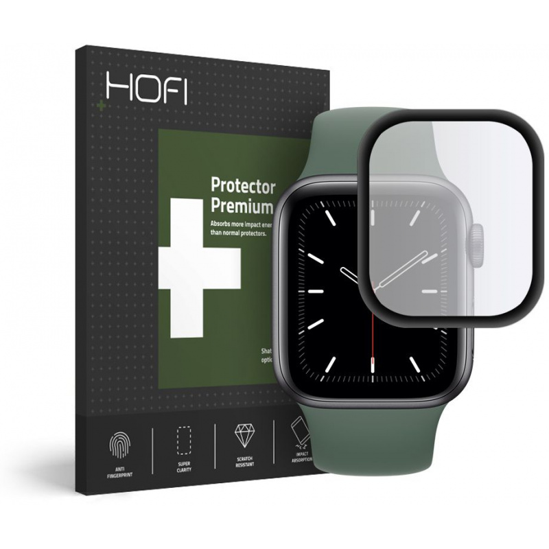 Hofi Distributor - 5906735416251 - HOFI022BLK - Hofi Hybrid Glass Apple Watch 44mm Black - B2B homescreen