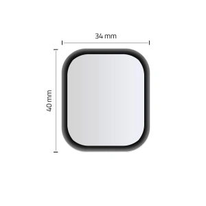 Wholesale Hybrid Glass Hofi for Apple Watch 44mm Black - HOFI022BLK - {ean13} - Hurt